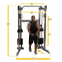 Кроссовер угловой Body Solid с двумя весовыми стеками по 72,5 кг