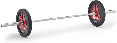 Гриф для штанги Reebok Olympic Bar олимпийский прямой (длина 2200 мм, диаметр 50 мм, нагрузка до 300 кг)