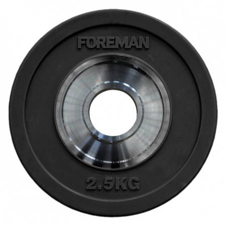 Диск бампированный Foreman FM/BM 2,5 кг (51 мм, черный)