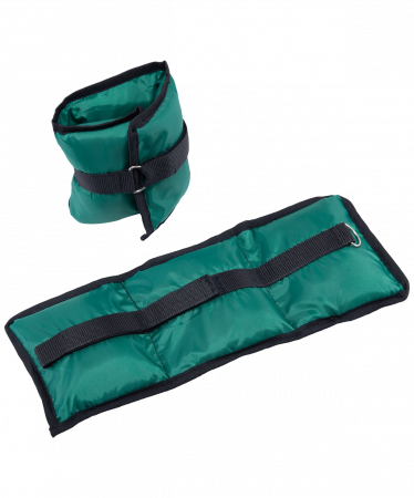 Утяжелители BaseFit 1 кг х 2, зеленый
