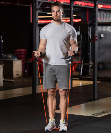 Эспандер многофункциональный Starfit ES-602, 8х12х1400 мм, оранжевый