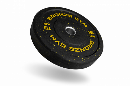 Диск бамперный Bronze Gym 15 кг (51 мм, черный)