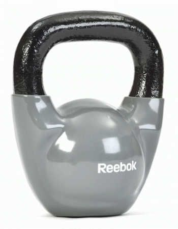 Гиря чугунная Reebok Kettlebell 20 кг черная