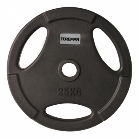 Диск уретановый Foreman UOP 25 кг (51 мм, черный)