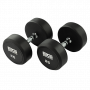Гантель неразборная Bronze Gym 25 кг обрезиненная
