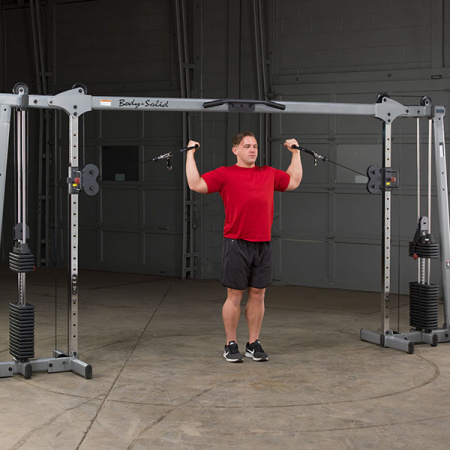 Кроссовер Body Solid с двумя весовыми стеками по 72,5 кг