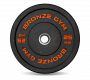 Диск бамперный Bronze Gym 25 кг (51 мм, черный)