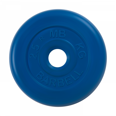 Диск обрезиненный Barbell Стандарт 2,5 кг (31 мм, синий)