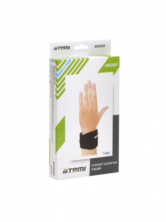 Суппорт запястья Atemi ANS009, узкий, безразмерный
