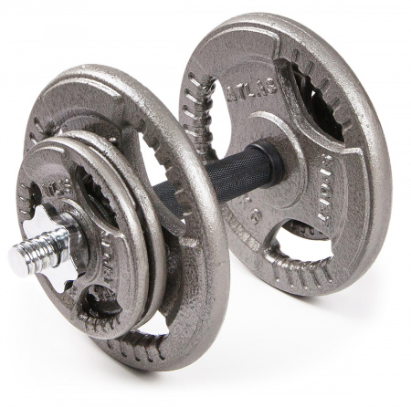 Гантели разборные металлические Atlas Sport Хаммертон 2 x 16,5 кг
