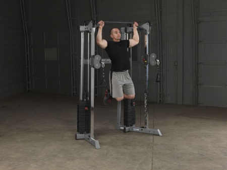 Кроссовер угловой Body Solid с двумя весовыми стеками по 72,5 кг