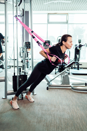 Набор петель для функционального тренинга профессиональный Original FitTools Pink Unicorn с дополнительным карабином