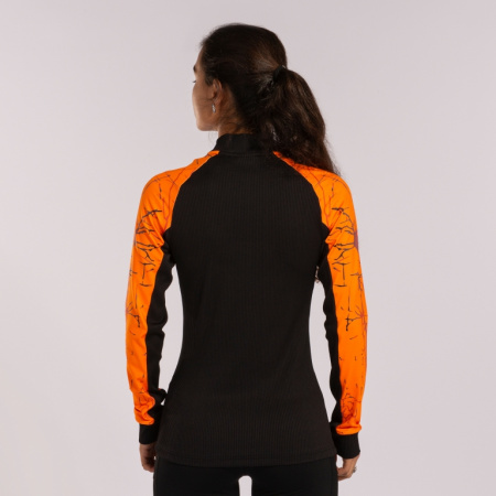 Толстовка женская Joma Elite IX черно-оранжевая