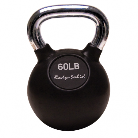 Гиря чугунная Body Solid с хромированной ручкой 27,2 кг