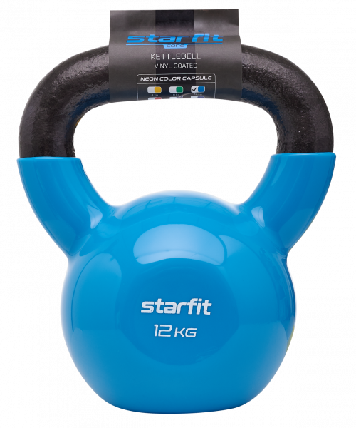 Гиря чугунная Starfit DB-401 12 кг с виниловым покрытием