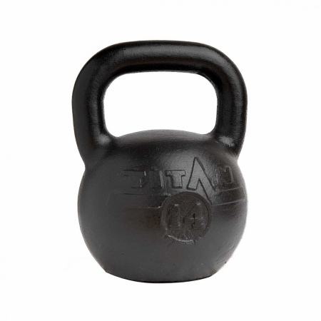 Гиря любительская Titan 14 кг чугунная