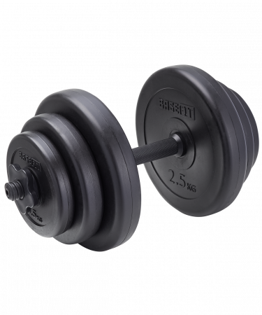 Гантель разборная BaseFit DB-717 9 кг, пластиковая