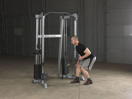 Кроссовер угловой Body Solid с двумя весовыми стеками по 72,5 кг