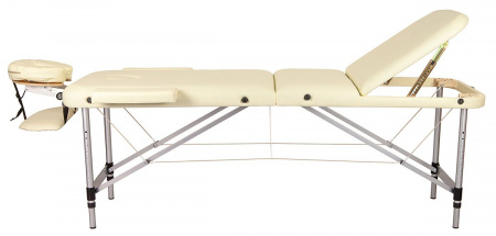 Массажный стол складной Atlas sport 60 см 3-с алюминиевый (бежевый)