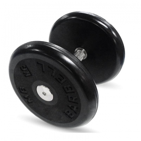 Гантель Barbell 14 кг классик с вращающейся ручкой хром