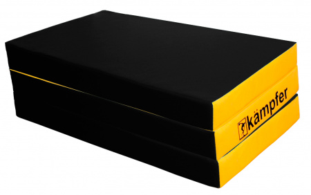 Гимнастический мат Kampfer Black Mat №6 (150 х 100 х 10) складной винилискожа