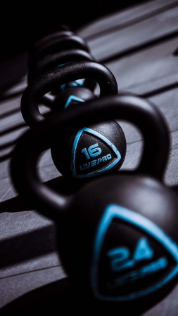 Чугунная гиря Livepro Solid Cast Iron Kettlebell 24 кг