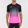 Футболка мужская Joma Elite VII черно-розовая