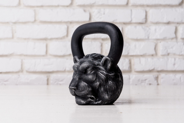 Гиря чугунная Iron Head Лев 16 кг