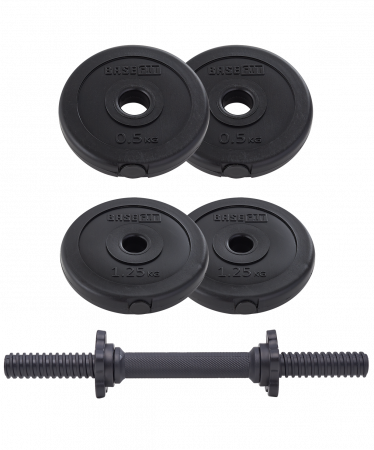 Гантель разборная BaseFit DB-717 4 кг, пластиковая