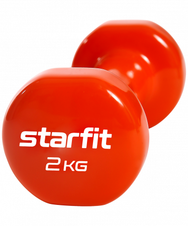 Гантель виниловая неразборная Starfit DB-101 2 кг