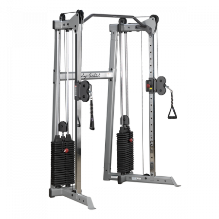Кроссовер угловой Body Solid с двумя весовыми стеками по 72,5 кг