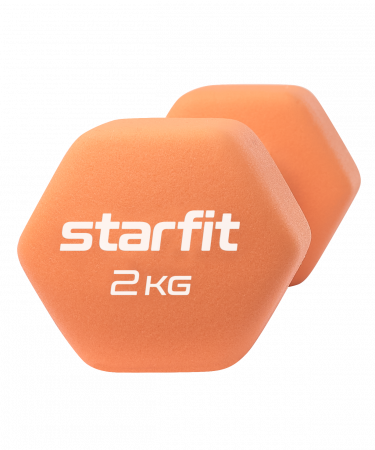Гантель неопреновая неразборная Starfit DB-201 2 кг