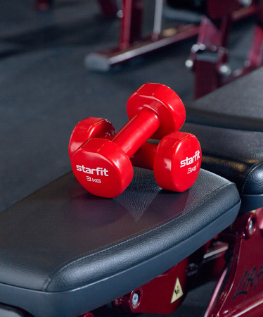 Гантель виниловая неразборная Starfit DB-101 3 кг