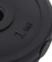 Диск пластиковый BaseFit 1 кг (26 мм, черный)