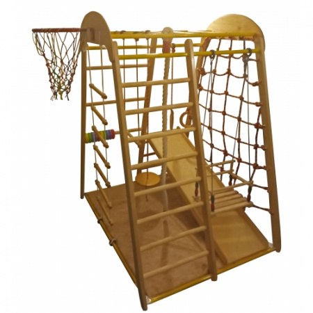 Детский спортивный комплекс Весёлый малыш WOOD горка фанерная