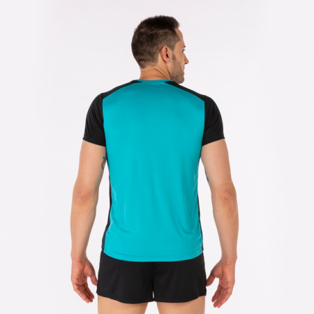Футболка мужская Joma Record II черно-бирюзовая