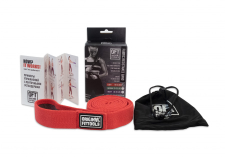 Эспандер ленточный тканевый Original FitTools сопротивление 10-15 LBS