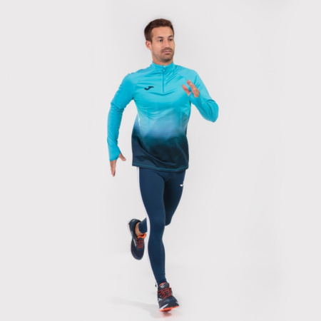 Толстовка мужская Joma Elite VII бирюзовая / темно-синяя