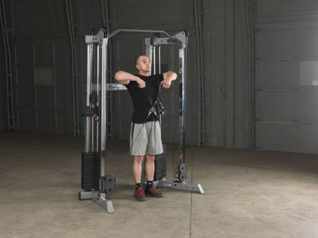 Кроссовер угловой Body Solid с двумя весовыми стеками по 72,5 кг