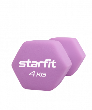 Гантель неопреновая неразборная Starfit DB-201 4 кг