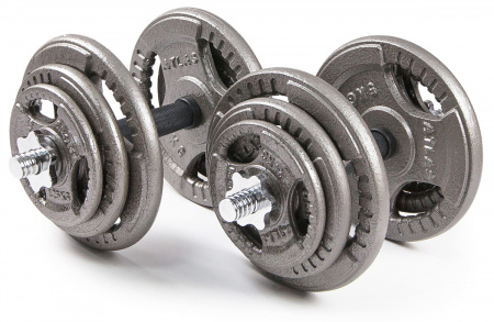 Гантели разборные металлические Atlas Sport Хаммертон 2 x 19 кг