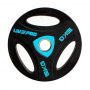 Диск уретановый Livepro Urethane Training с тройным хватом 15 кг (51 мм, черный)