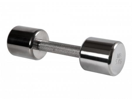 Гантель неразборная Barbell 5 кг хромированная