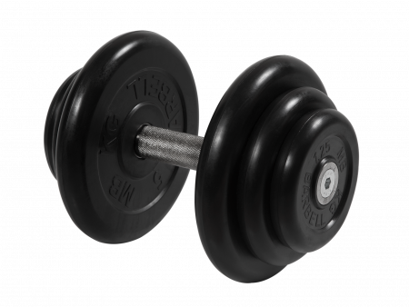 Гантель неразборная Barbell Профи 18,5 кг с вращающейся ручкой