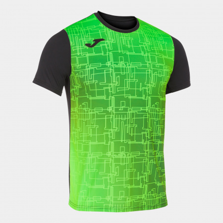 Футболка мужская Joma Elite VIII черно-зеленая