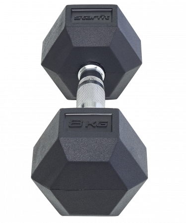 Гантель гексагональная обрезиненная Starfit DB-301 8 кг