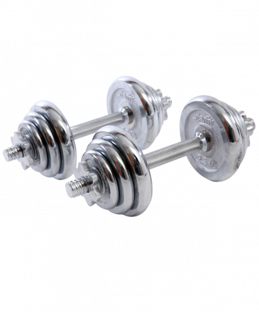 Набор разборных хромированных гантелей Starfit BB-501 в чемодане 10 x 2 кг