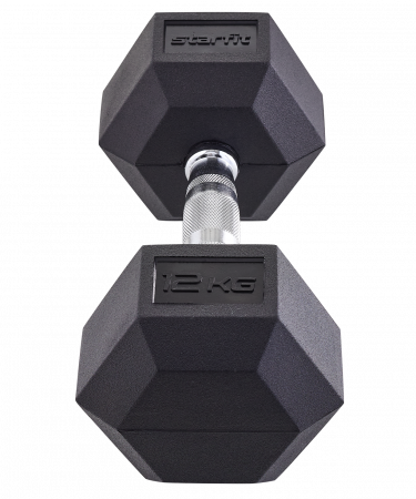 Гантель гексагональная обрезиненная Starfit DB-301 12 кг