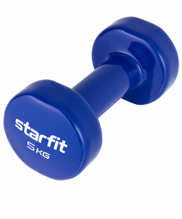 Гантель виниловая неразборная Starfit DB-101 5 кг