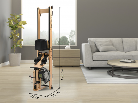 Гребной тренажер Unixfit Wood Rower Light